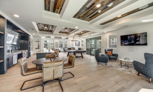 Resident Lounge with tables and chairs