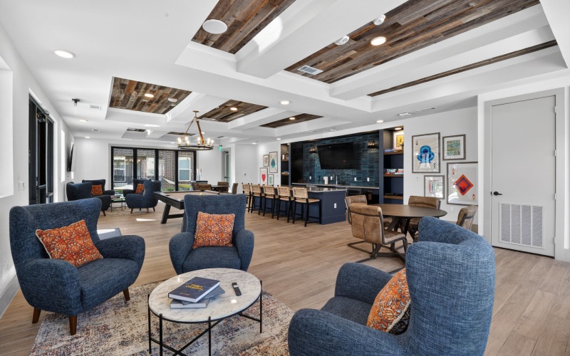 Resident Game Room with table and chairs